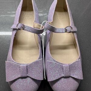 Janie and Jack Sparkly Lavender Shoes